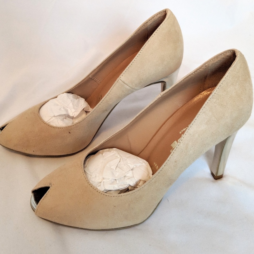 Brand New Peep Toe Heels (From Italy)